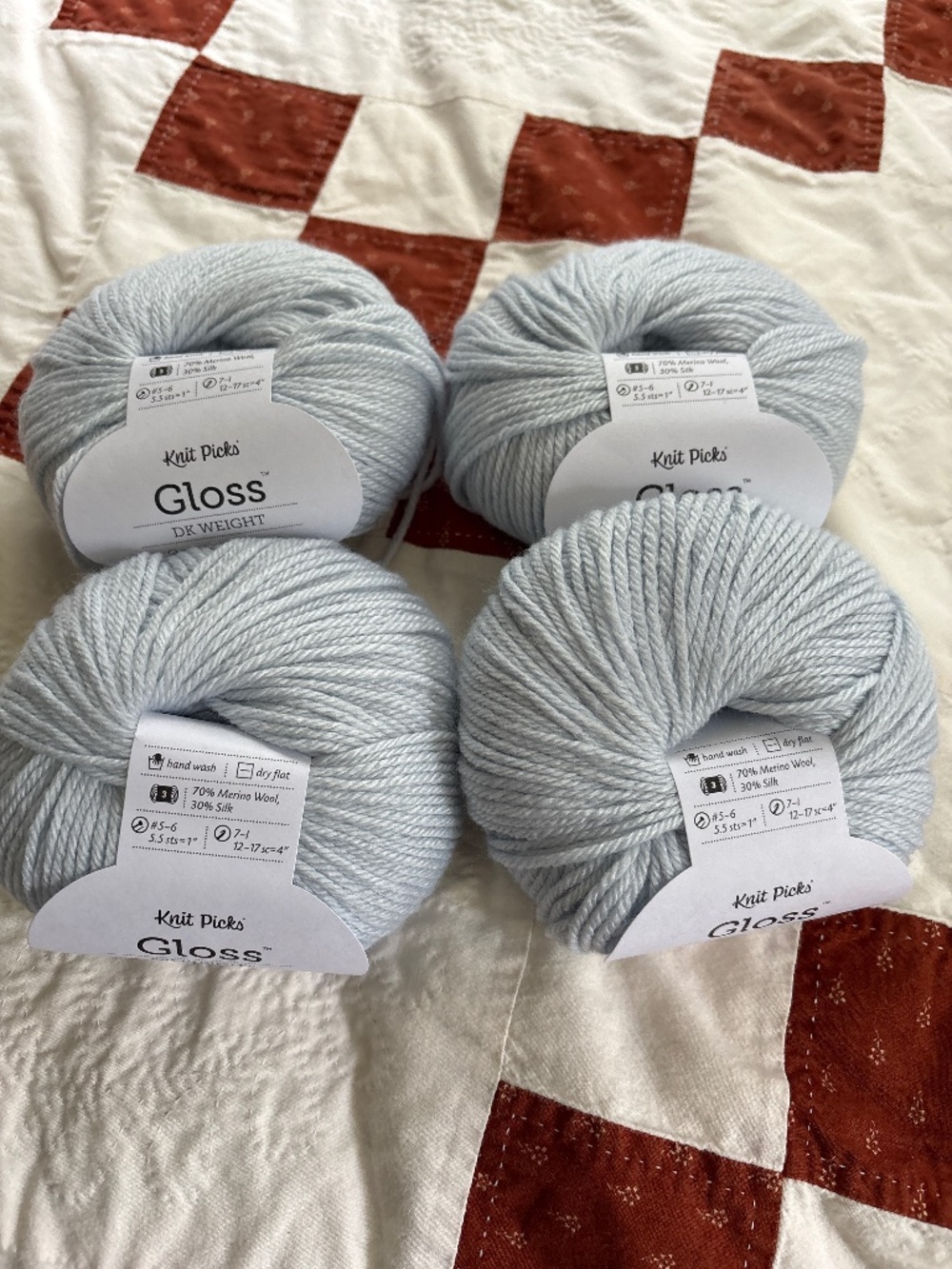 Knit Picks Gloss DK yarn